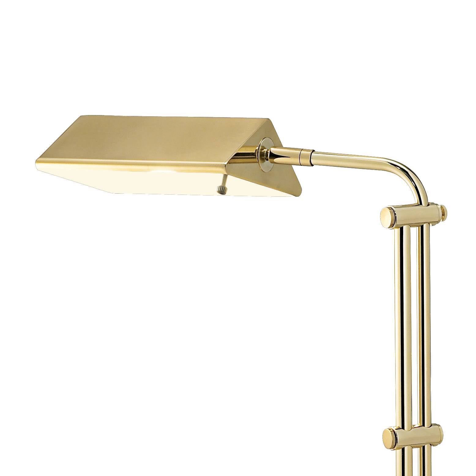 Dolan Brass Finish Adjustable Pharmacy Floor Lamp