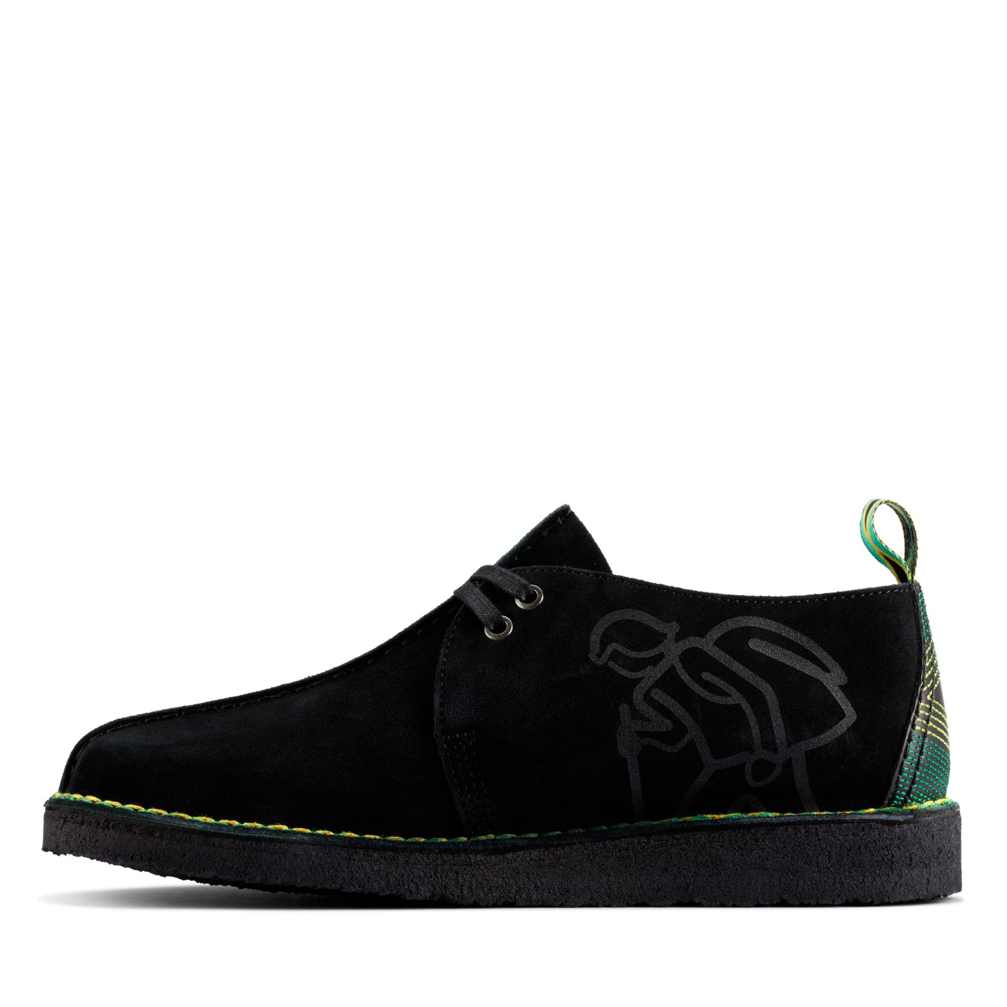 Men Un Aldric Lace Black Leather