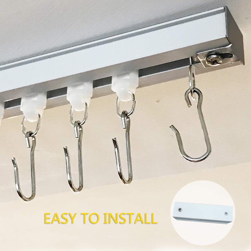 Ceiling Track Set For Drapery Curtain Room Divider