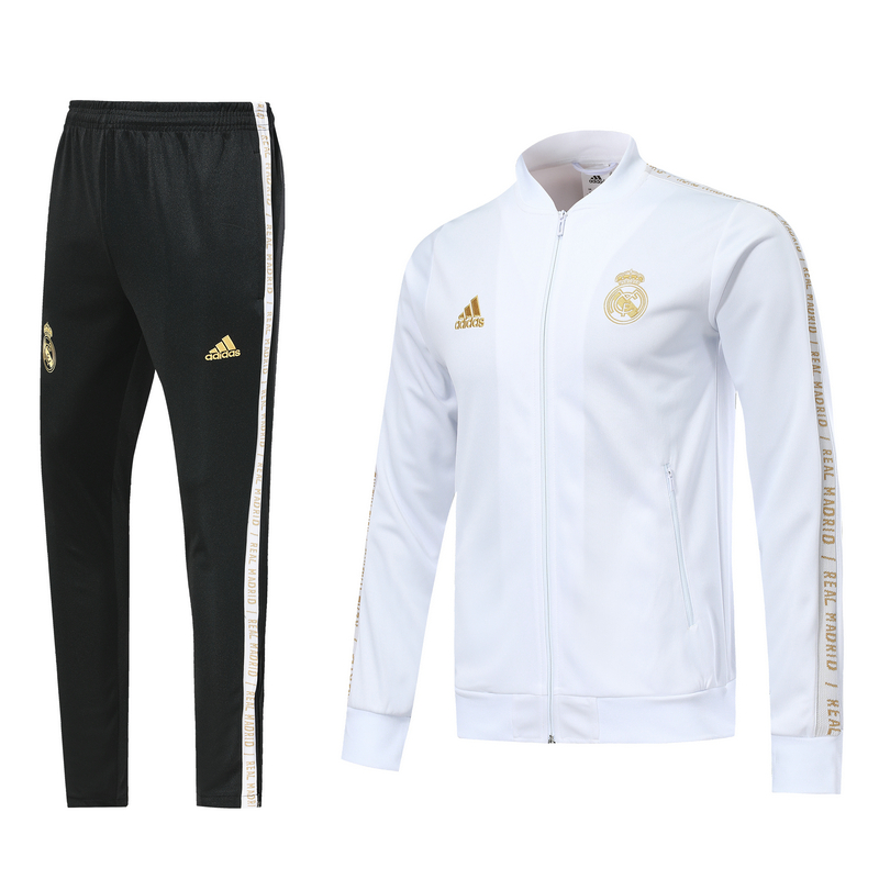 Real Madrid White Jacket Tracksuit 2019
