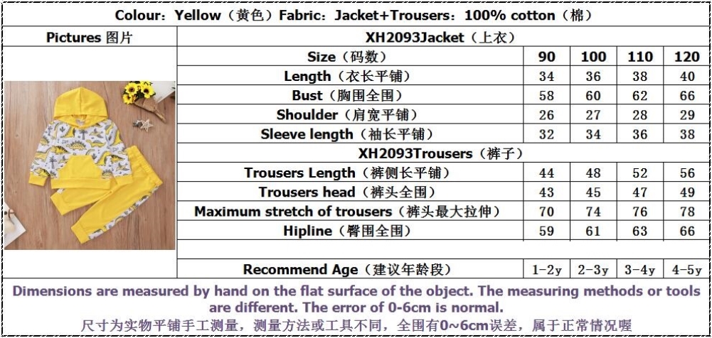 Kids Boy Long Sleeve Cartoon Hoody Tracksuit