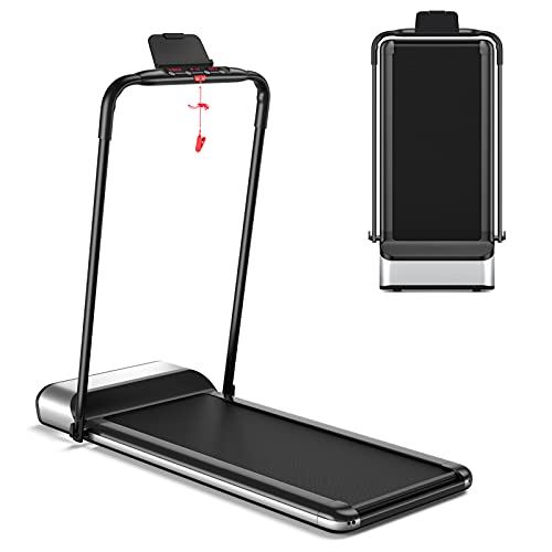 GOPLUS Ultra-Thin Electric Folding Treadmill, For Home Gym- Fitness Equipment for Men and Women- Black