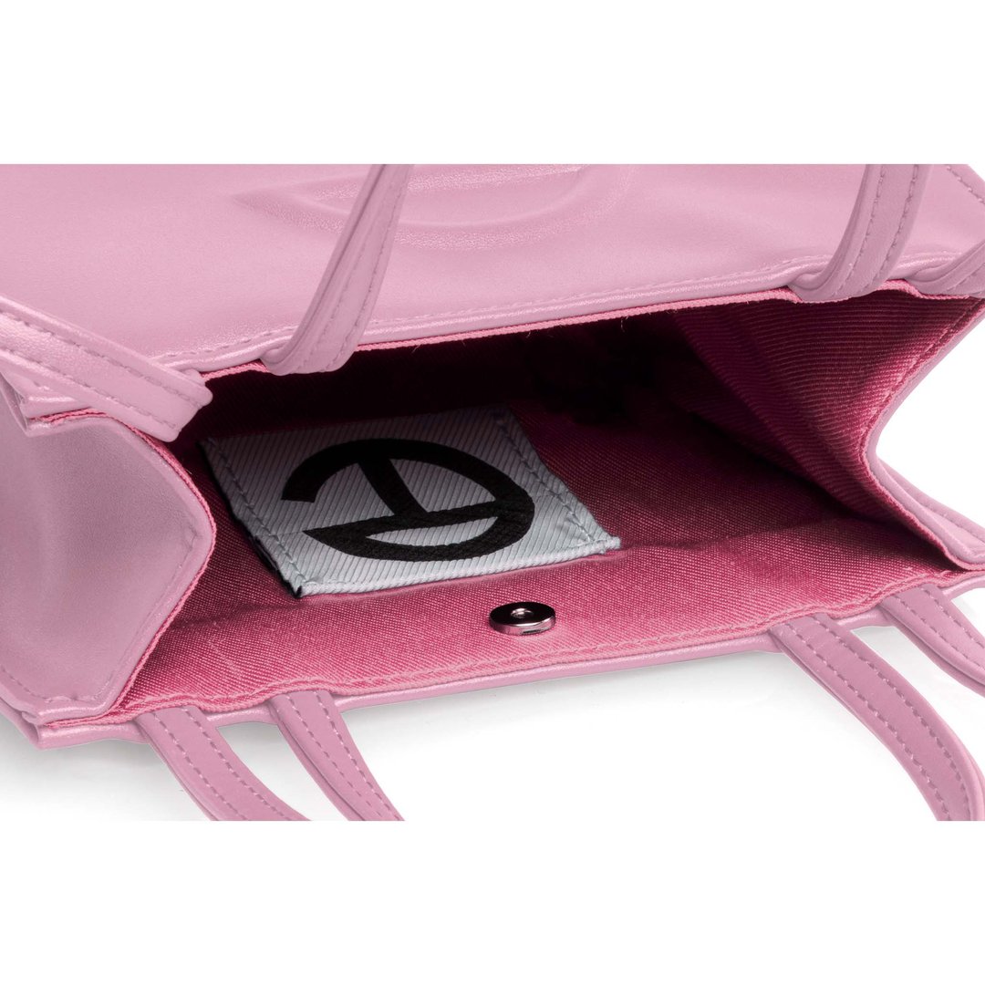 Small Bubblegum Pink Shopping Bag