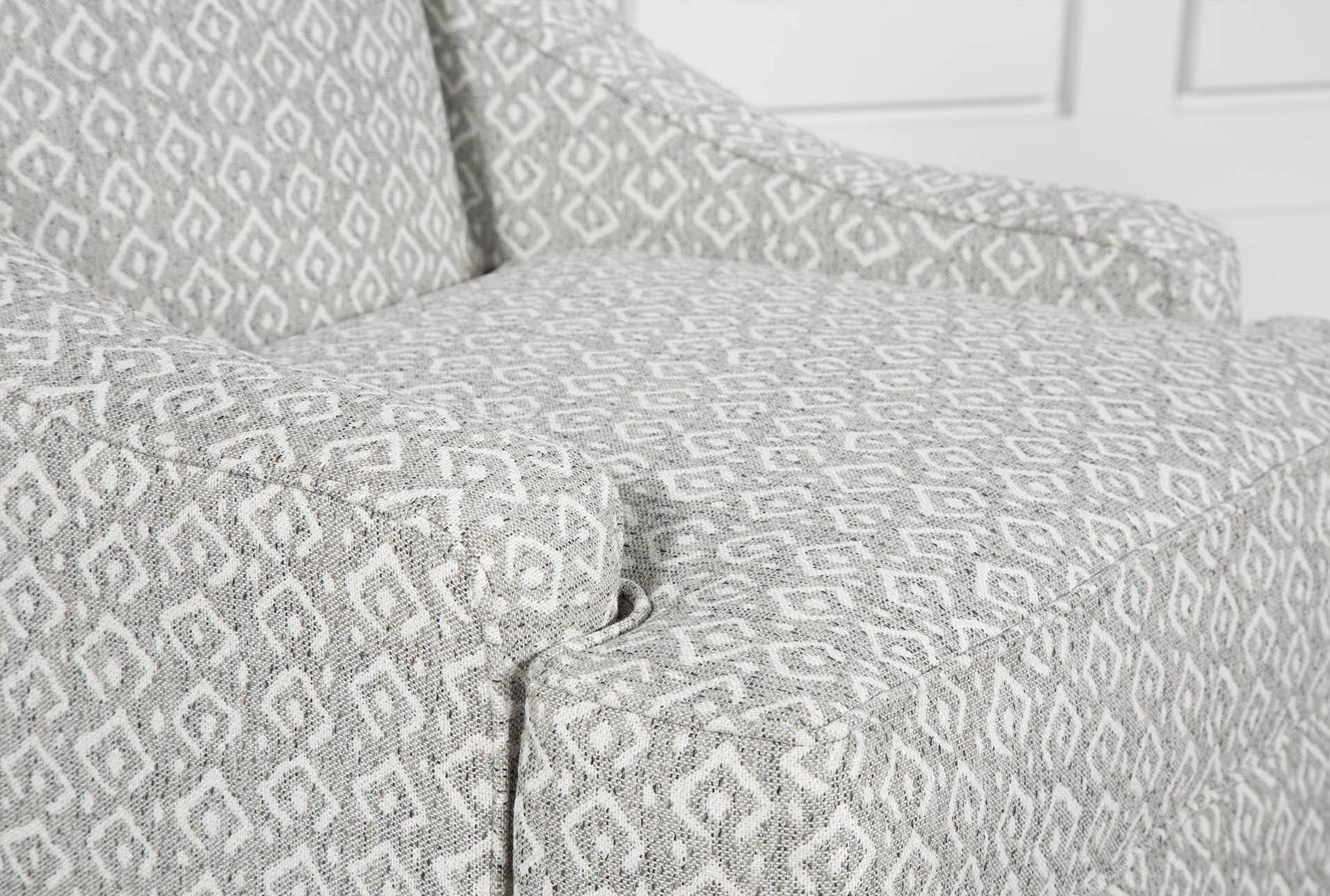 Accent Chair - Cameron II Accent Chair Casual - Grey - Fabric - Geometric - 33x22W x 35x22D x 40x22H at Living Spaces