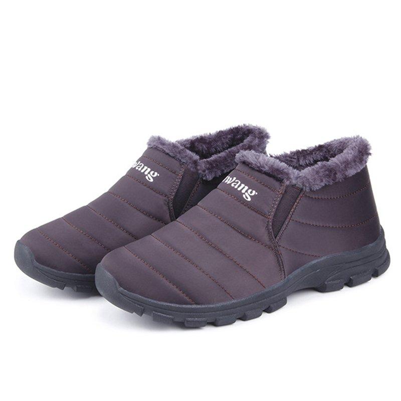 Waterproof Cloth Fur Lining Boots
