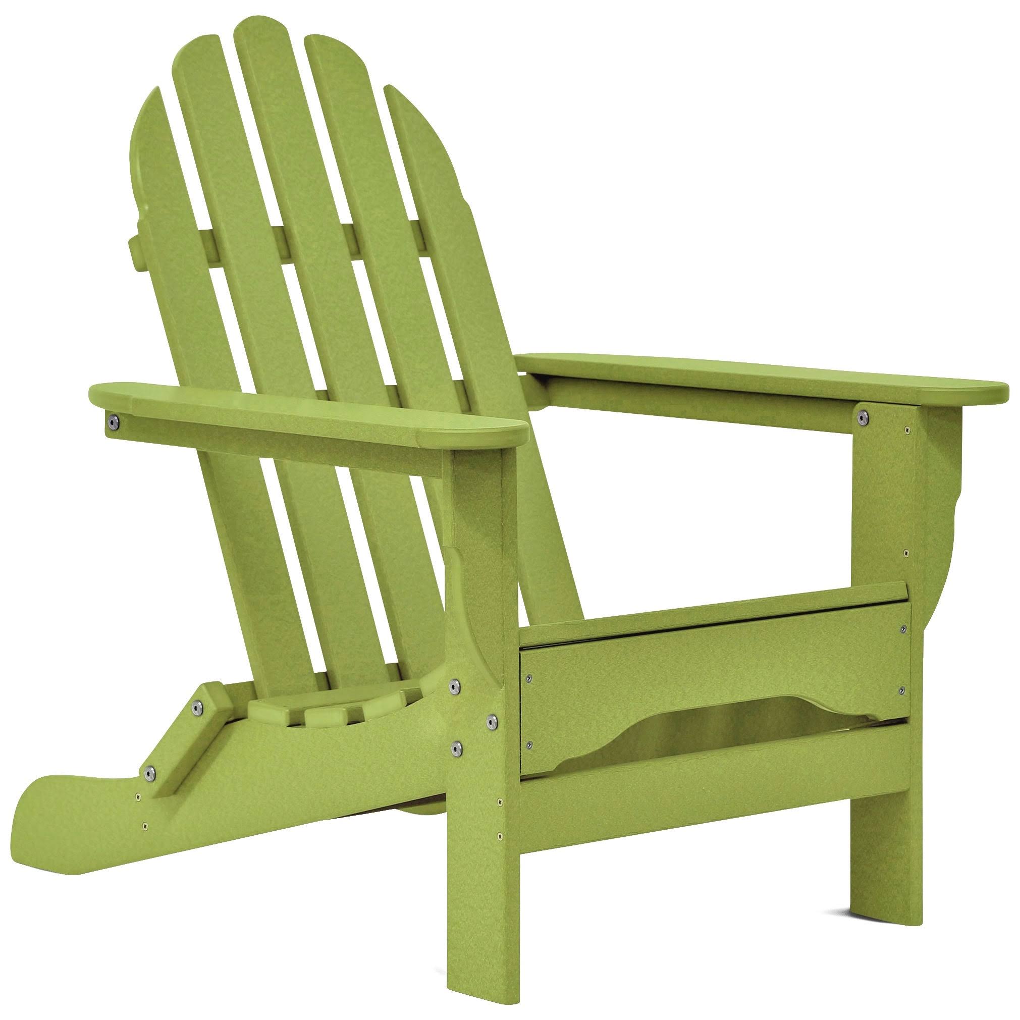 Halifax Recycled Plastic Outdoor Adirondack Chair by Havenside Home - Lime Green