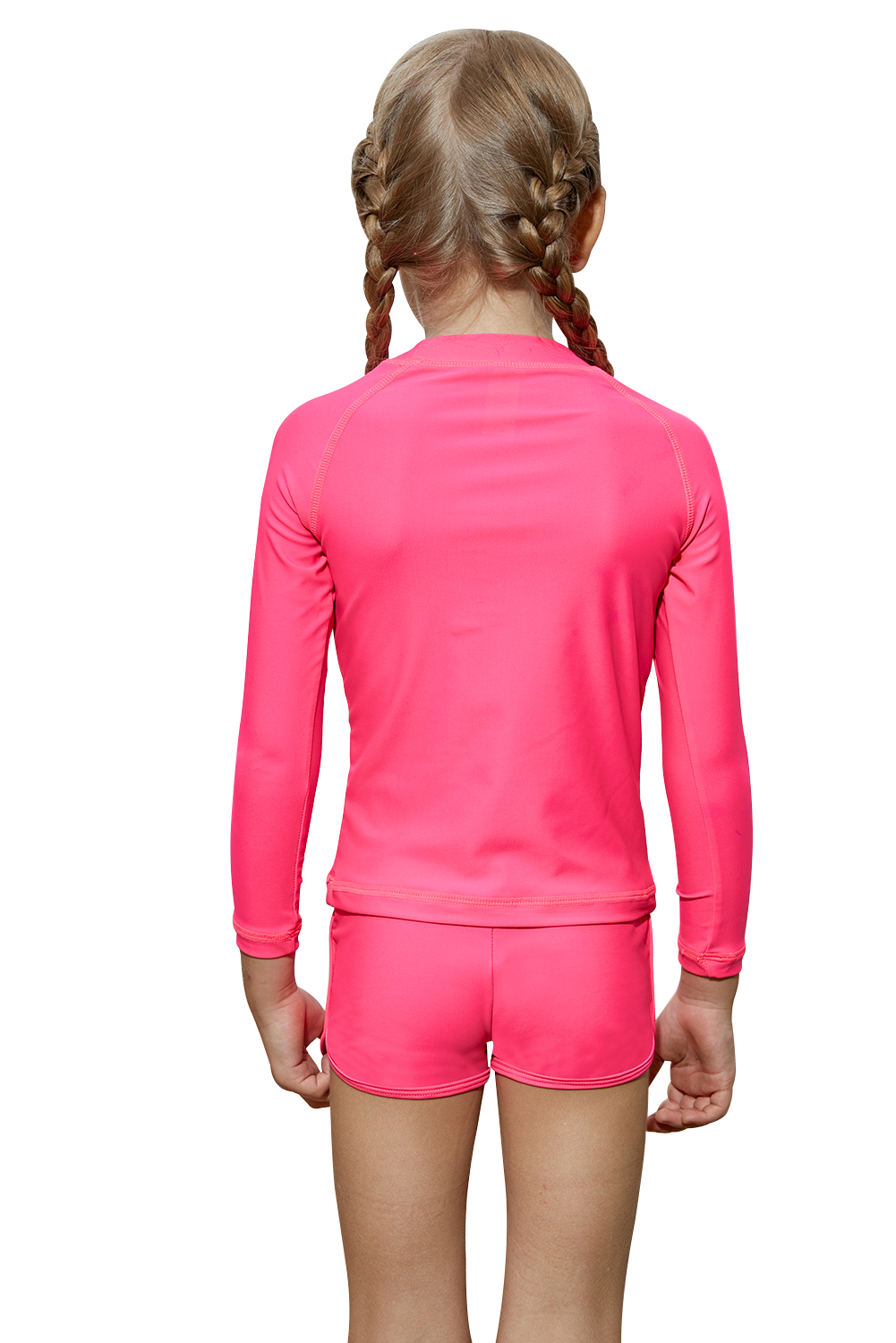 Rosy Long Sleeve Rash Guard for Little Girls