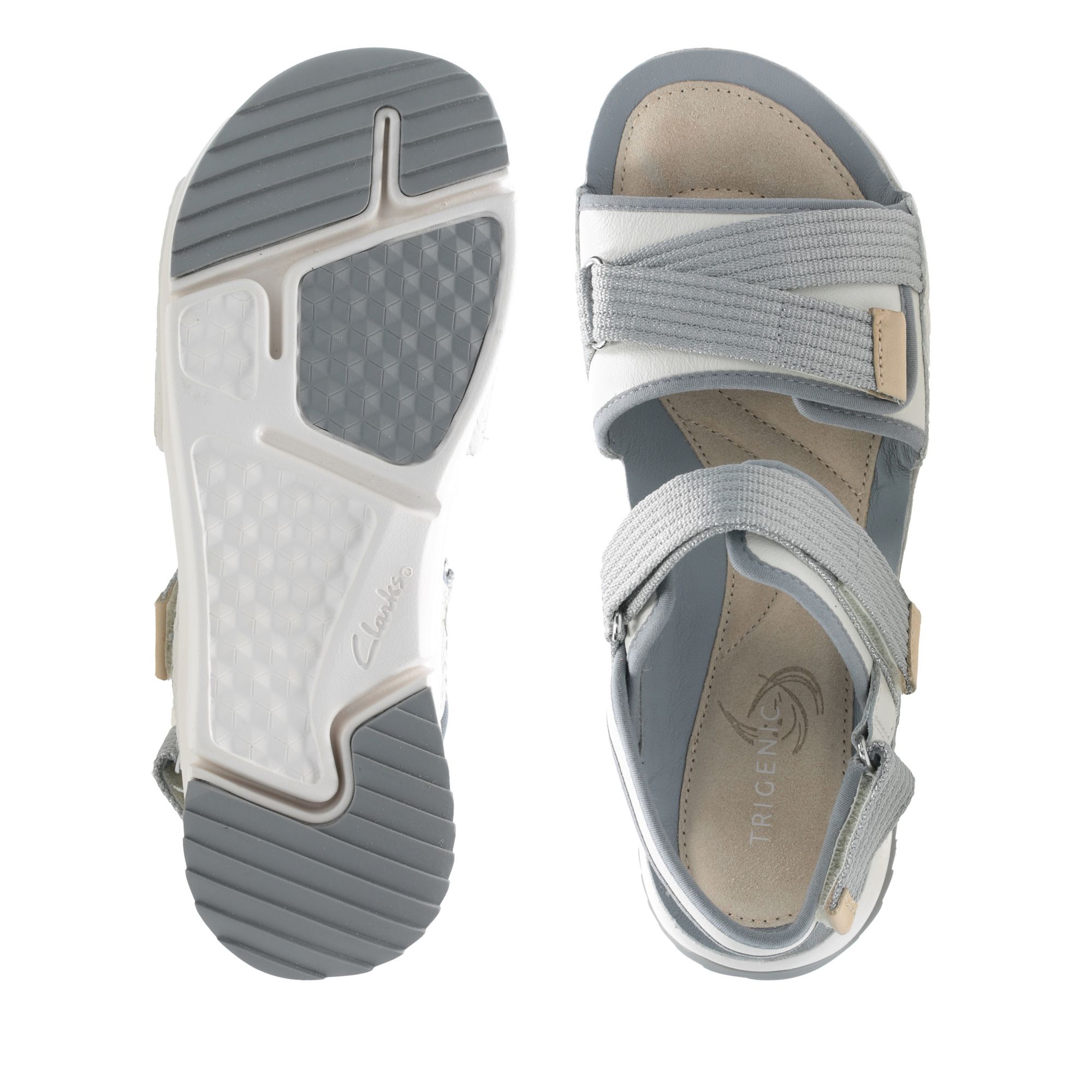 Women Sandals Tri Walk White Combi