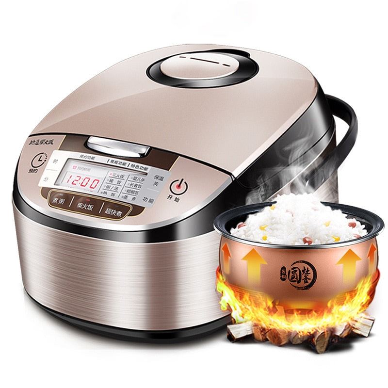 Rice Cooker 4L Home Smart 1 Large Capacity 3 Steam Rice Cooker Pot