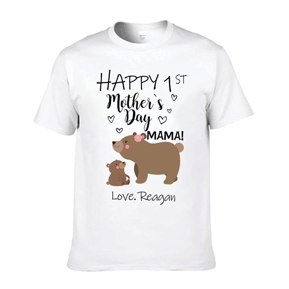 Custom Mama Bear Baby Cub Baby Onesies and Matching Mom Shirts - Perfect Mother's Day Gift
