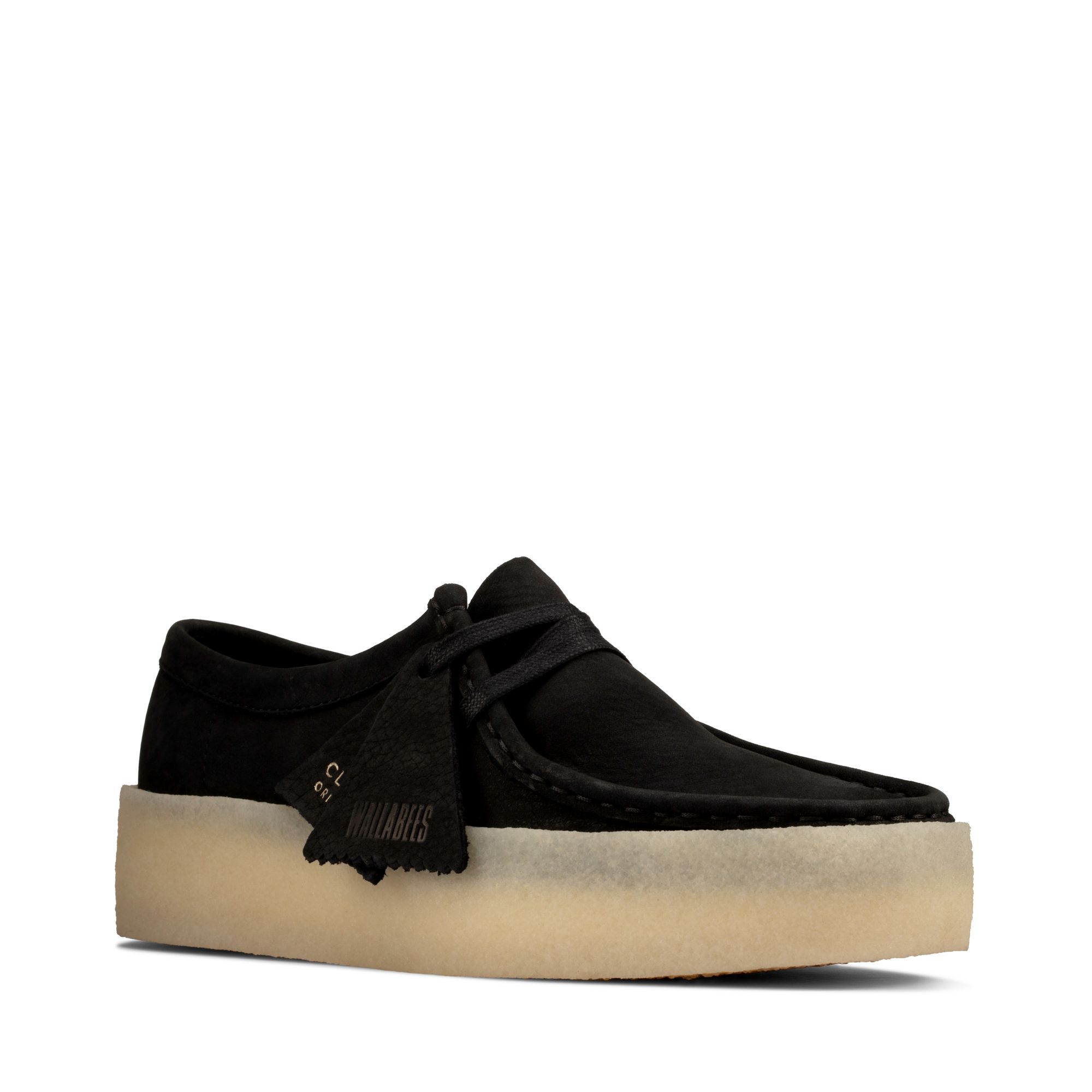 Women Wallabee Cup Black Nubuck