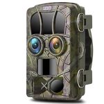 Trail Camera 20MP 4K Night Vision Dual-Lens Game Hunting Camera, 120�� Wide Angle