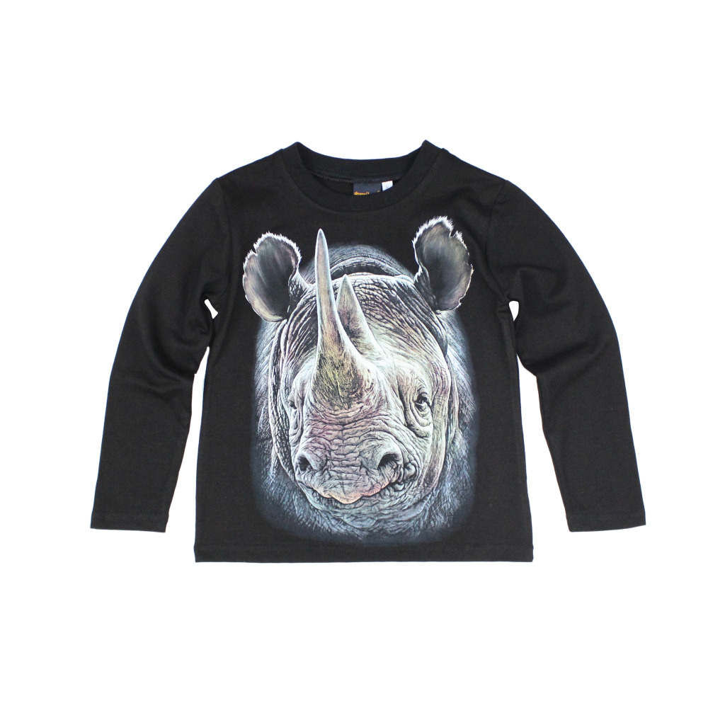 2016 Fashion Children's T-shirts kids 3d t shirt of animals Clothing baby boy Cotton Long Sleeve Tops