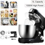 1000W High Power Stand Mixer Stainless Steel Bowl 6-speed Kitchen Food Blender