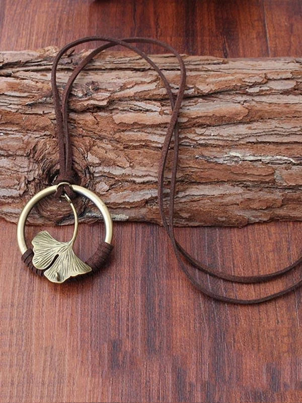 Vintage Ginkgo biloba Necklaces