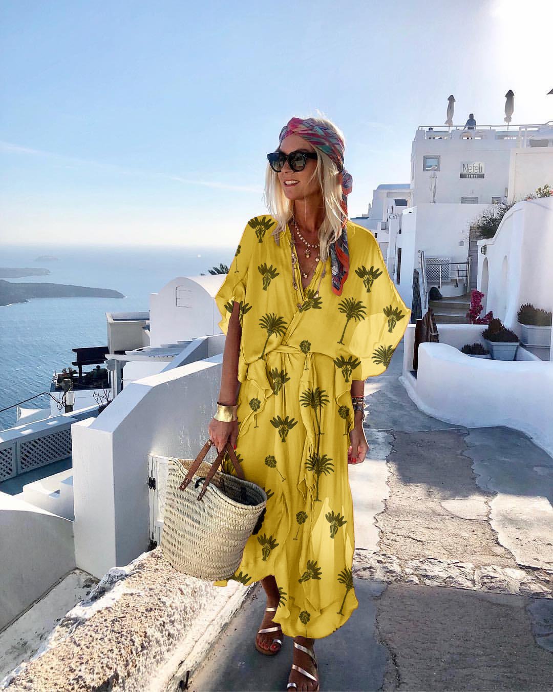 Short Sleeve Boho Dresses