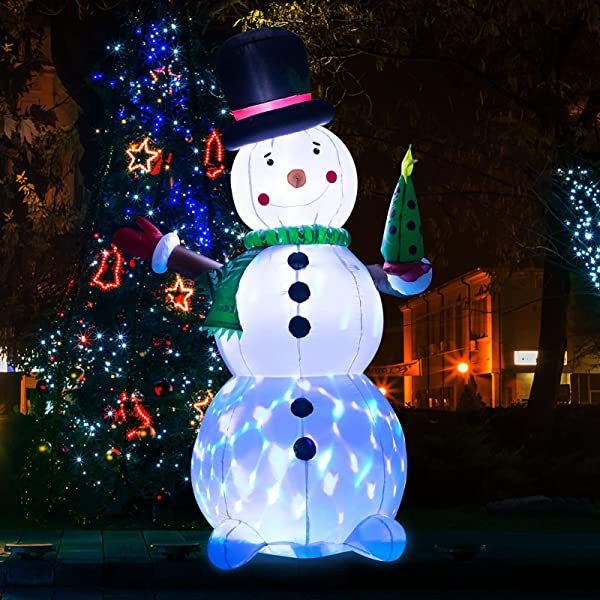 5.84 Feet Christmas Decorations Inflatable Snowman-Buy 2 Free Shipping
