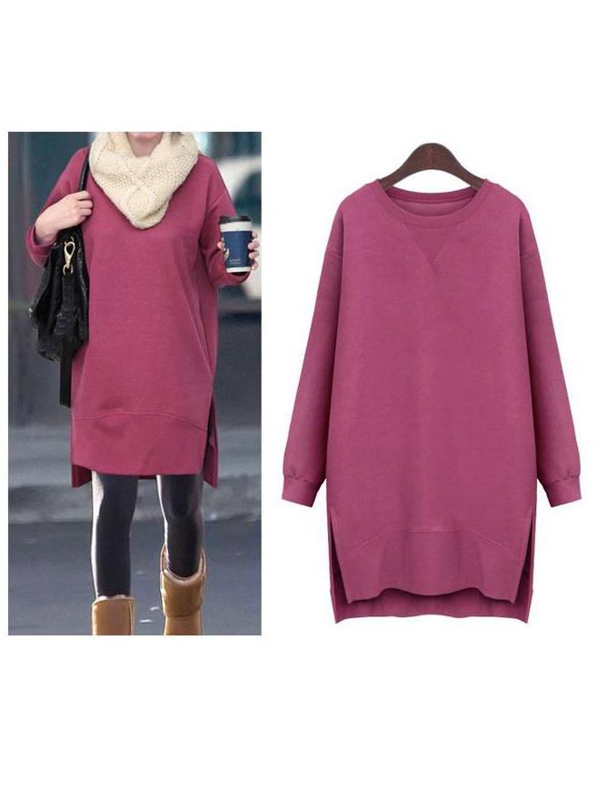 Hoodie  Casual Solid  Fall Dress
