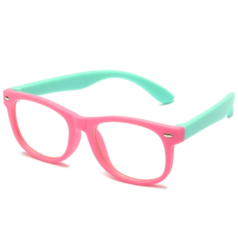 WarBLade New Anti Blue Light Kids Glasses Children Square Optical Frame Eyeware Boy Girls Computer Transparent Eyeglasses UV400
