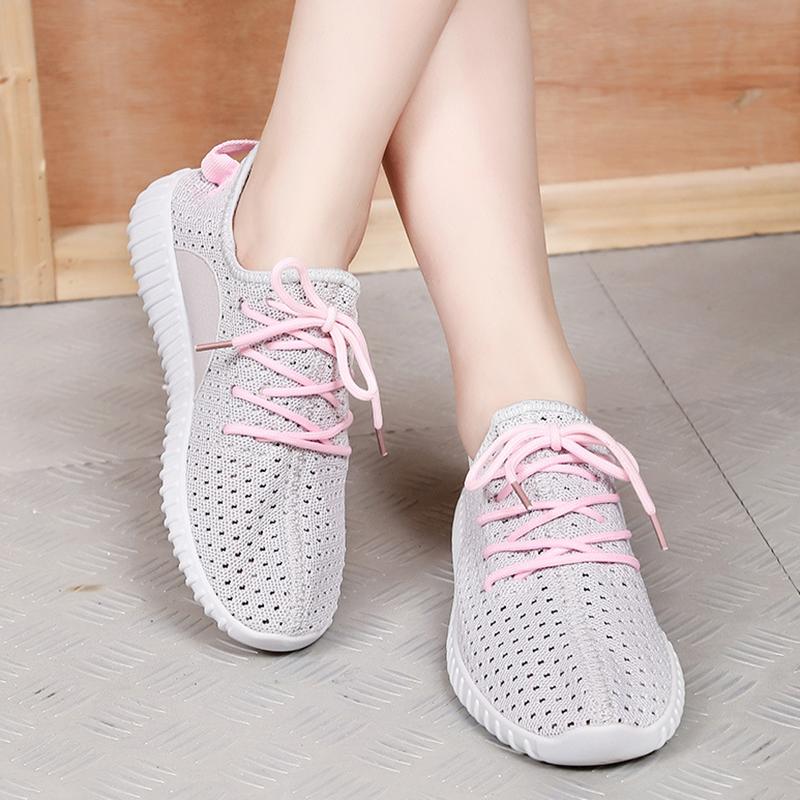 Women Mesh Fabric Sneakers Casual Comfort Breathable Shoes