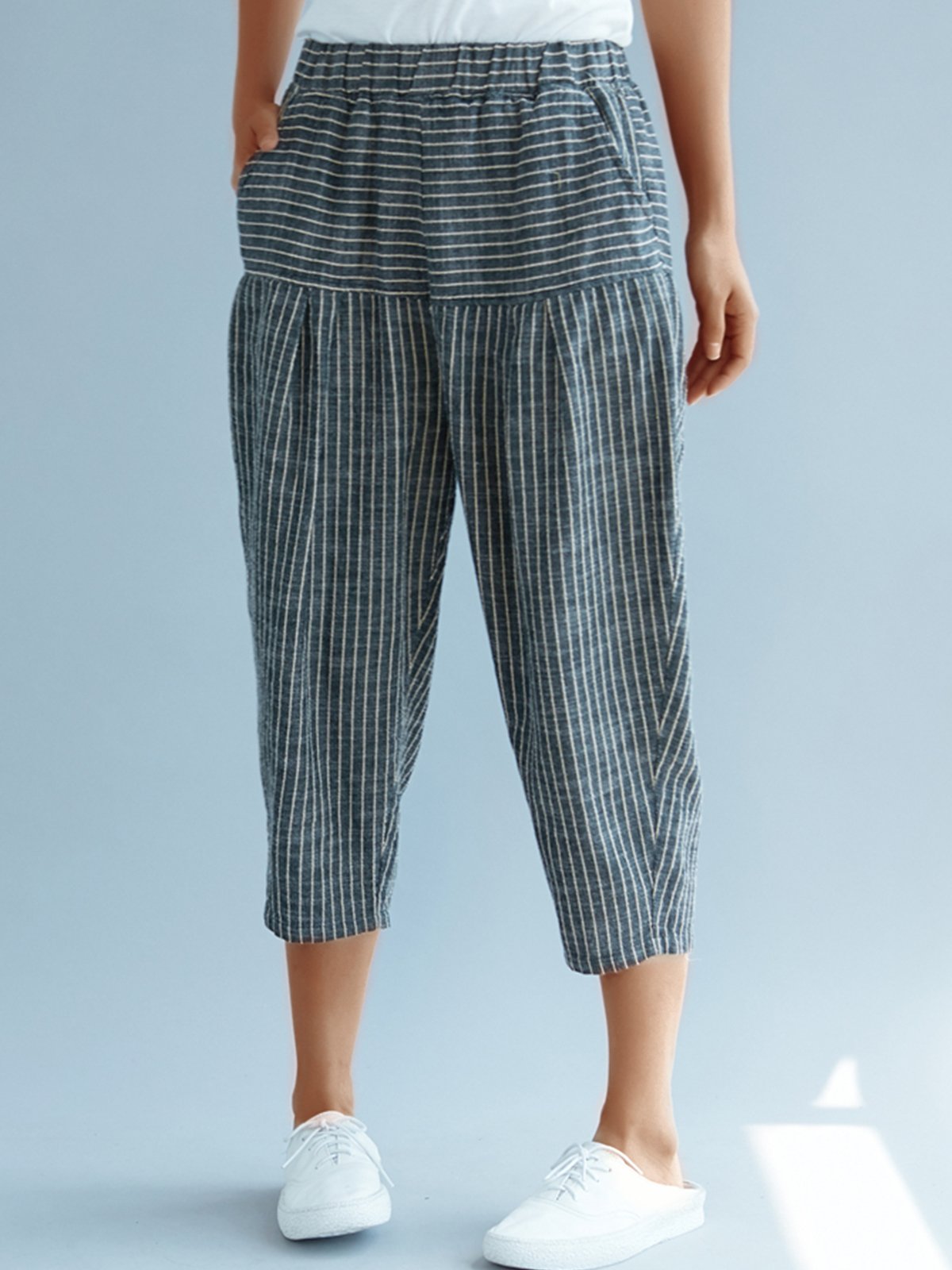 Women Striped Casual Pants