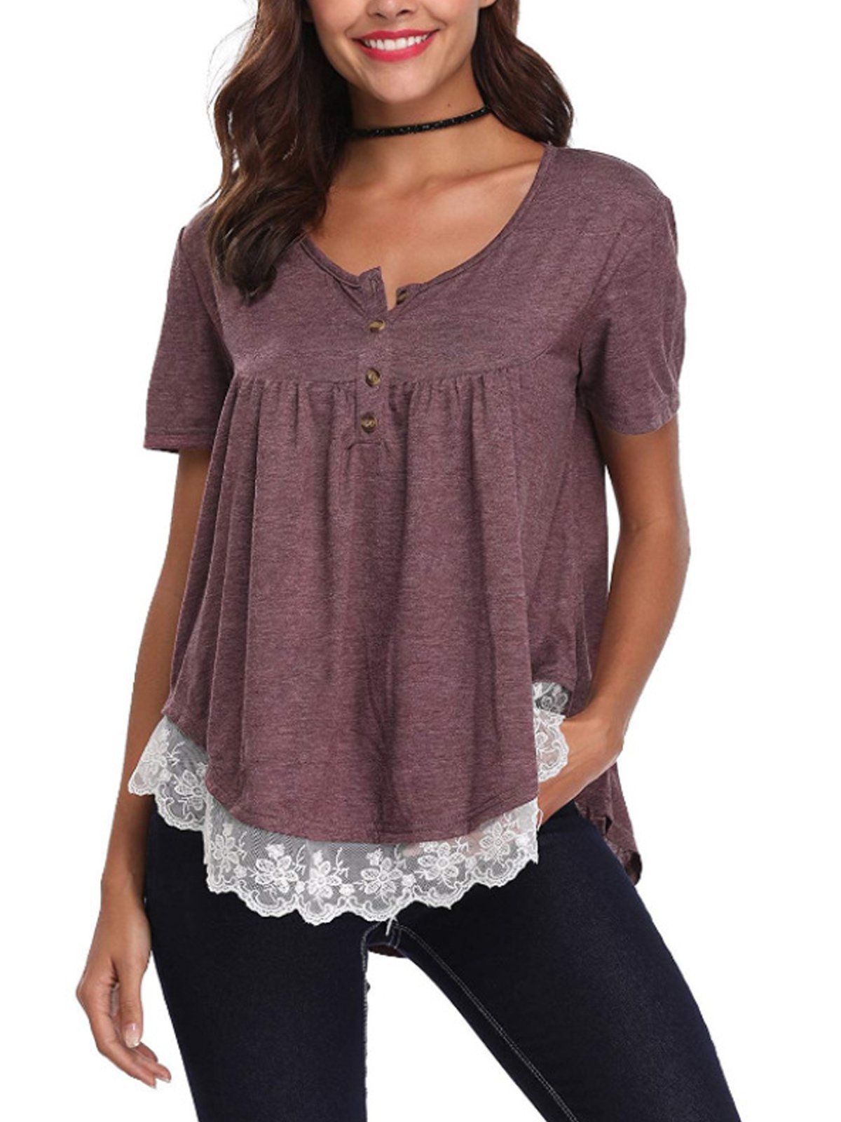 Short Sleeve Casual Shirts & Tops