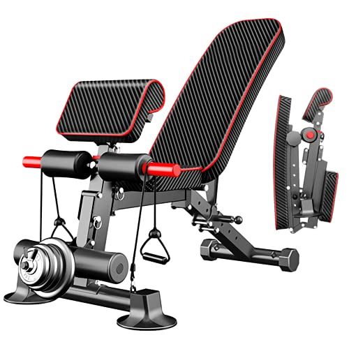 Adjustable Weight Bench �C Utility Weight Benches for Full Body Workout, For Home Gym- Fitness Equipment for Men and Women- Black