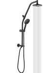 high pressure handheld Shower head and solid brass rail and diverter Brass Shower Column and Height Adjustable