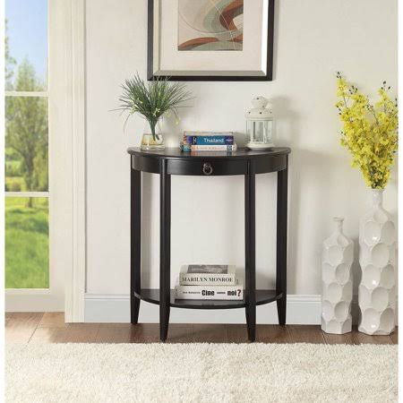 Daciye Justino II Console Table in Black 90163-90163, Size: 762.00*406.40*152.40mm