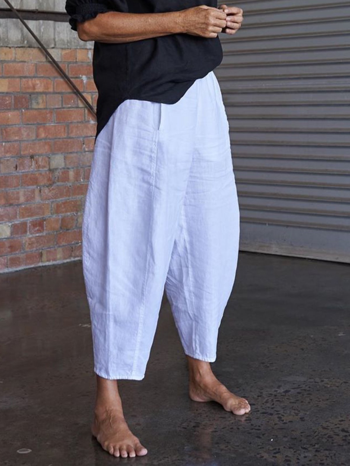 Casual Solid Colour Pants