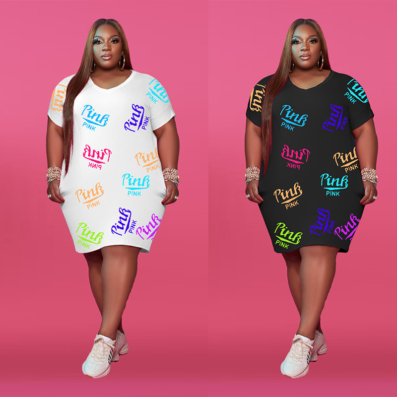 Fashion Womens 5X plus size casual dress MY058