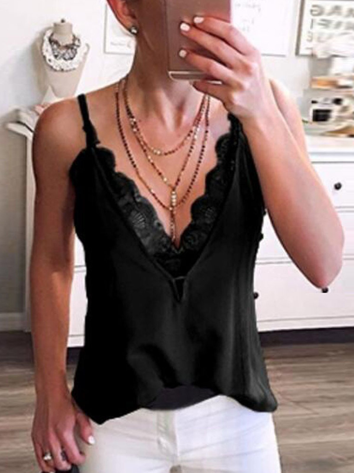 Sleeveless Casual Cotton Shirts & Tops