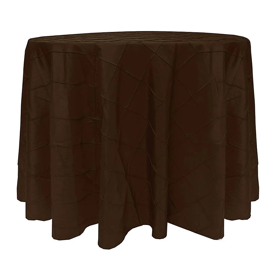 Bombay 72-inch Round Tablecloth in Chocolate