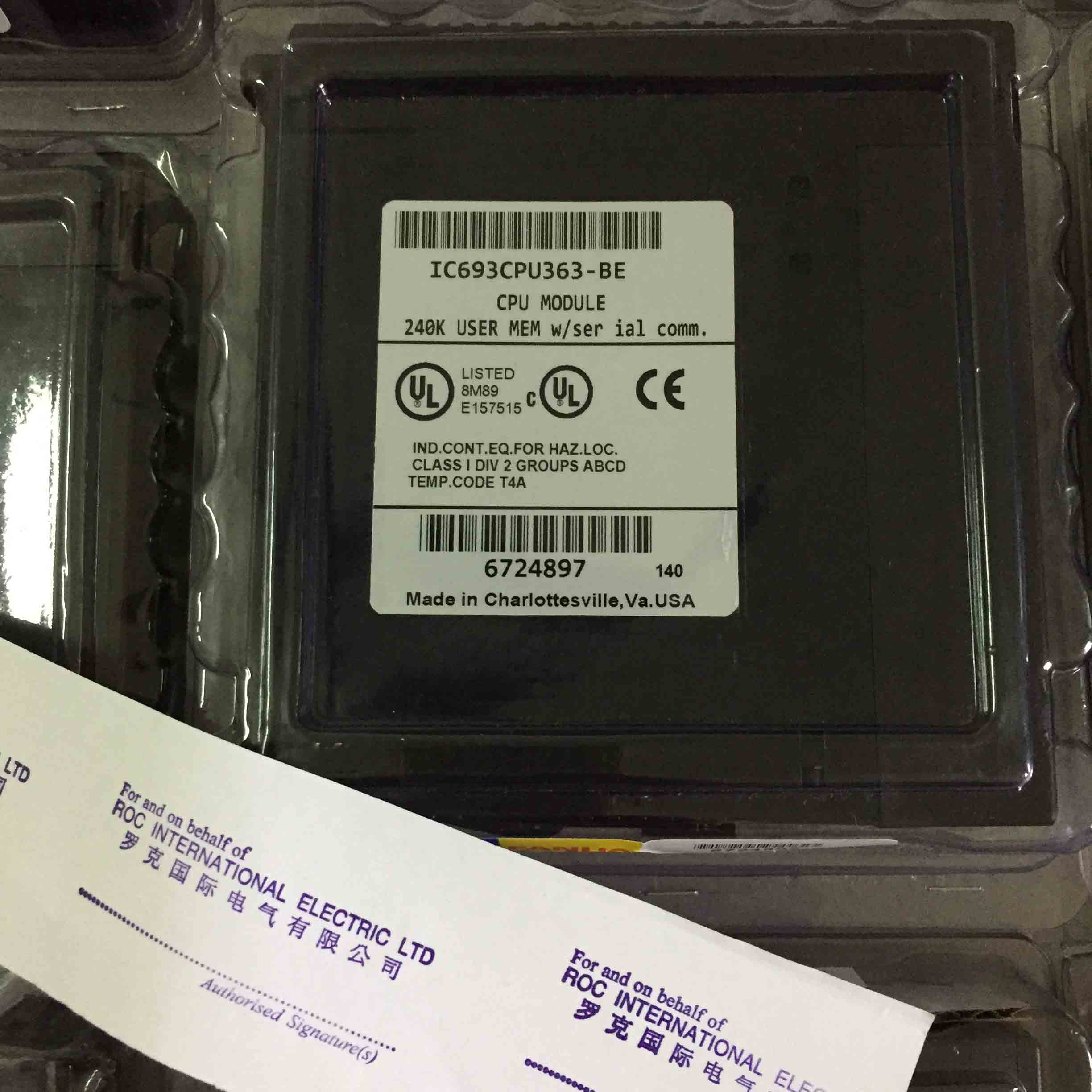 IC693CPU363 GE Fanuc Original New Factory Sealed New