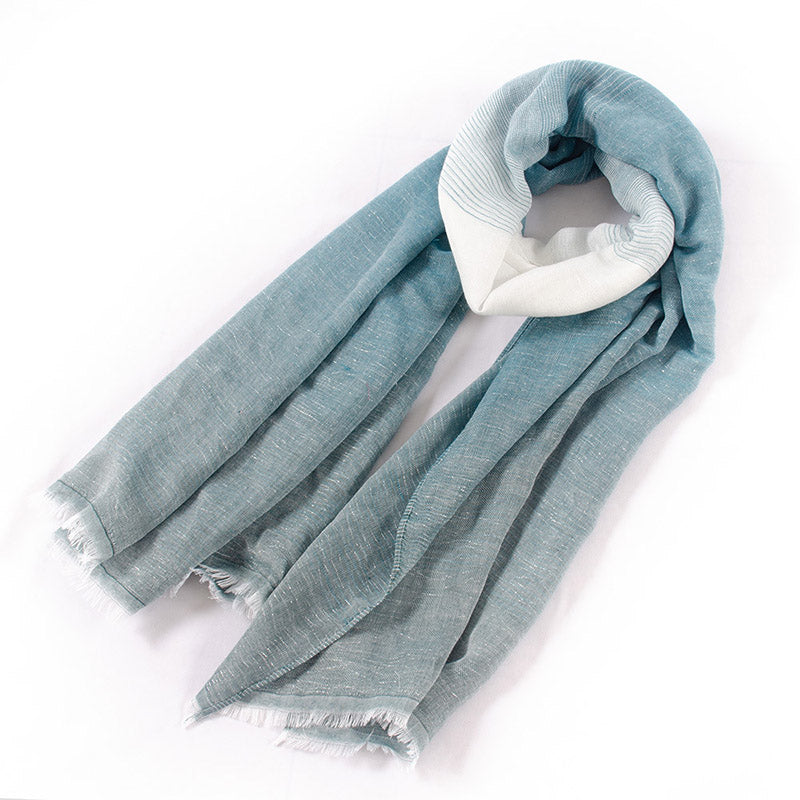 Soft Cotton Scarf Shawls and Wraps Pashmina Gradient color Autumn Winter Scarf