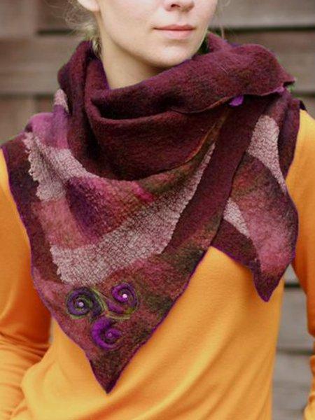 Casual Color-Block Scarves & Shawls