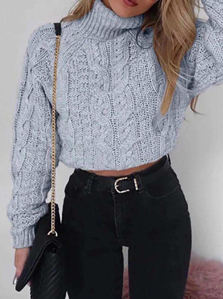 Fashion Long Sleeve Turtleneck Sweater