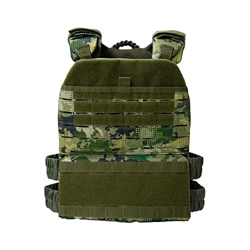 Adjustable Weighted Vest CAMO MANGROVE by Tribe WOD, Workout Vest for Men and Women- CAMO MANGROVE