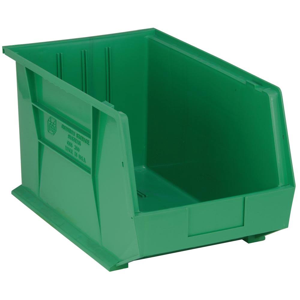 Quantum Storage Systems Qus260gn Stack/Hang Bin, 18L x 11W, Green