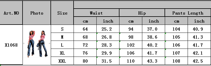 Winter Black Leather Lace-Up Bottom High Waist Wide Trousers