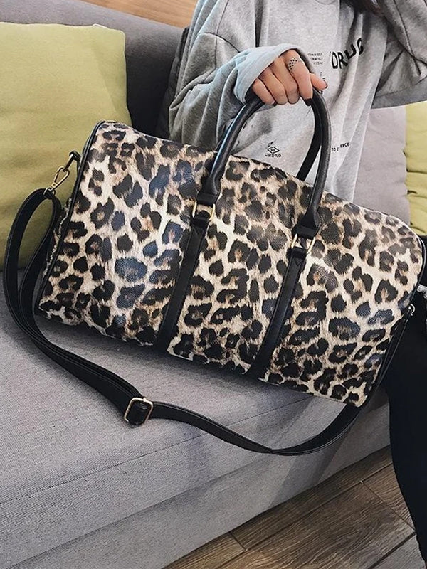Women's Vintage Animal Print Large Capacity Tote