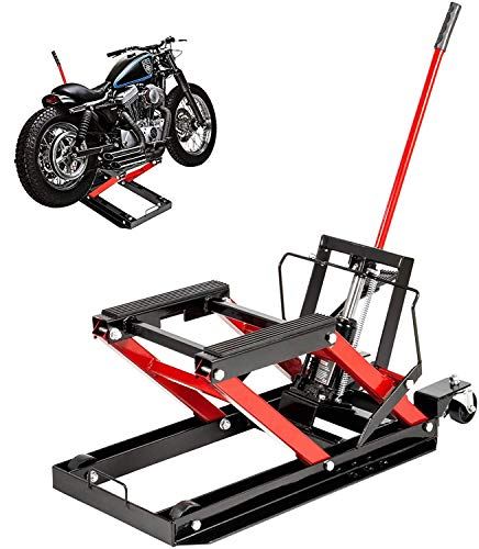 Portable Adjustable Motorcycle  Lift Stand w/  1,700LBS Load Capacity