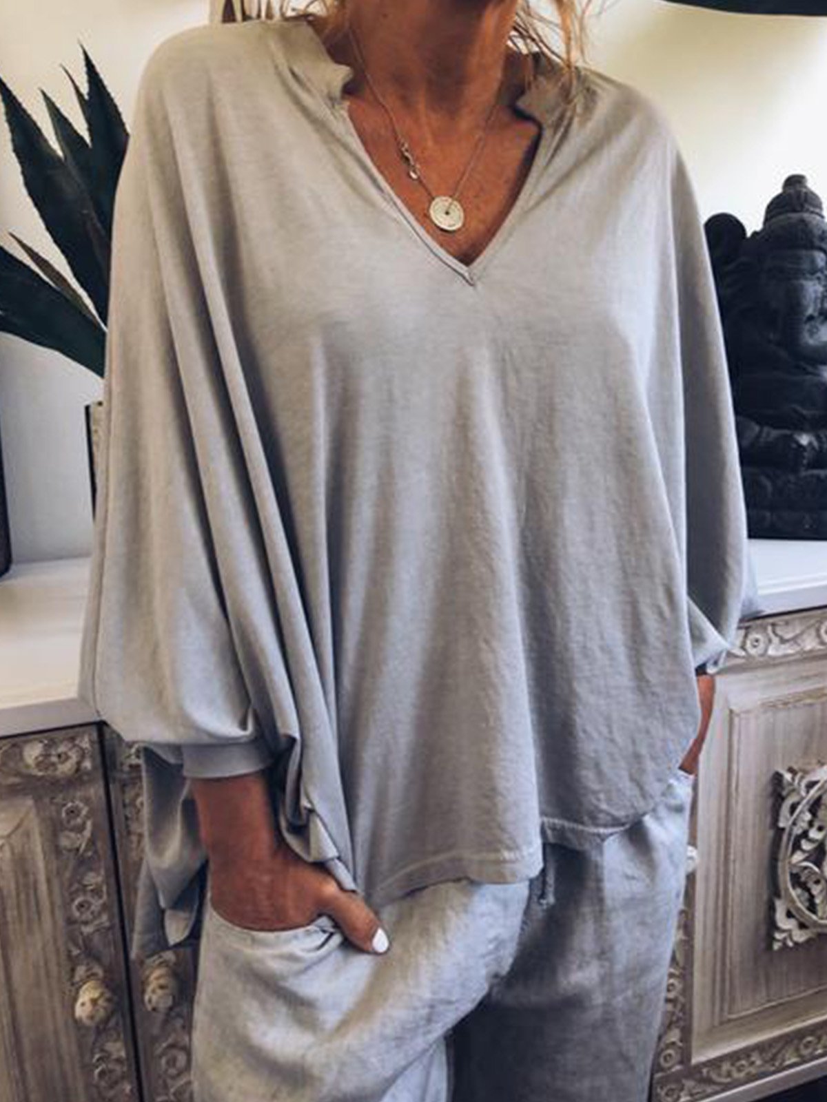 Women Casual Loose Tops Tunic Blouse Shirt