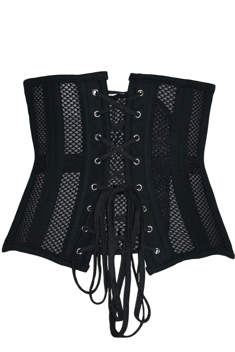 24 Steel Bone Support Mesh Hollow Out Waist Cincher