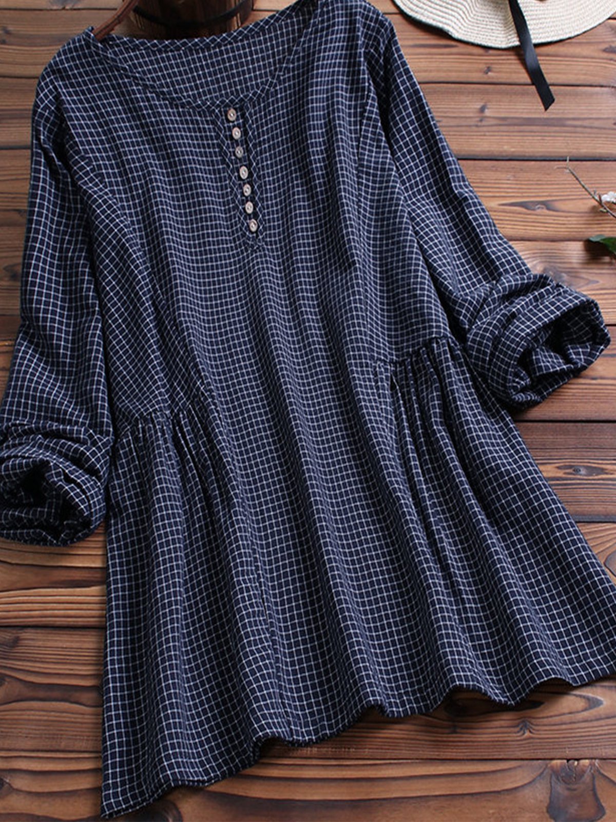 Long Sleeve Round Neck Shirts & Tops