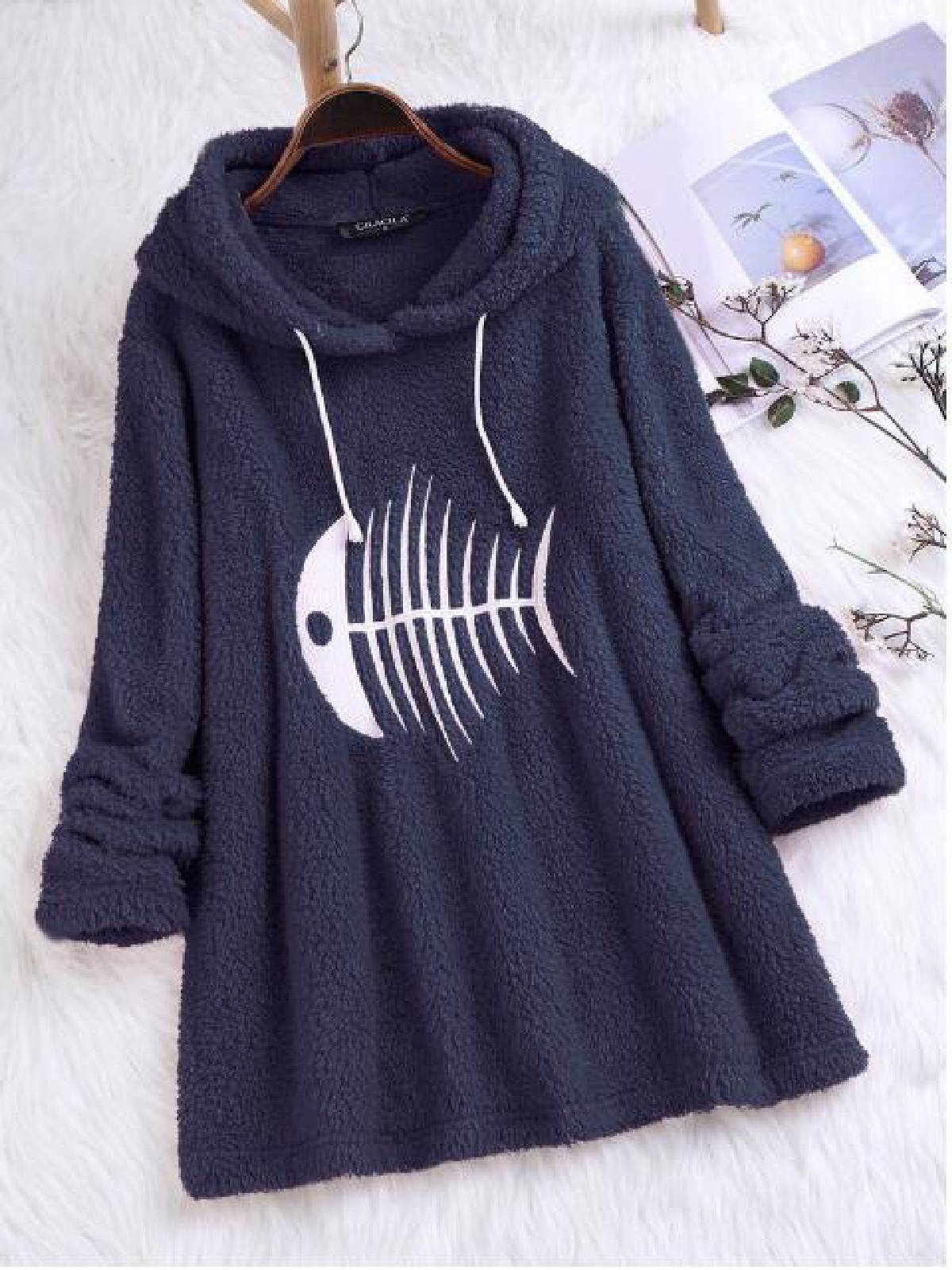 Casual Faux Fur Shirts & Tops