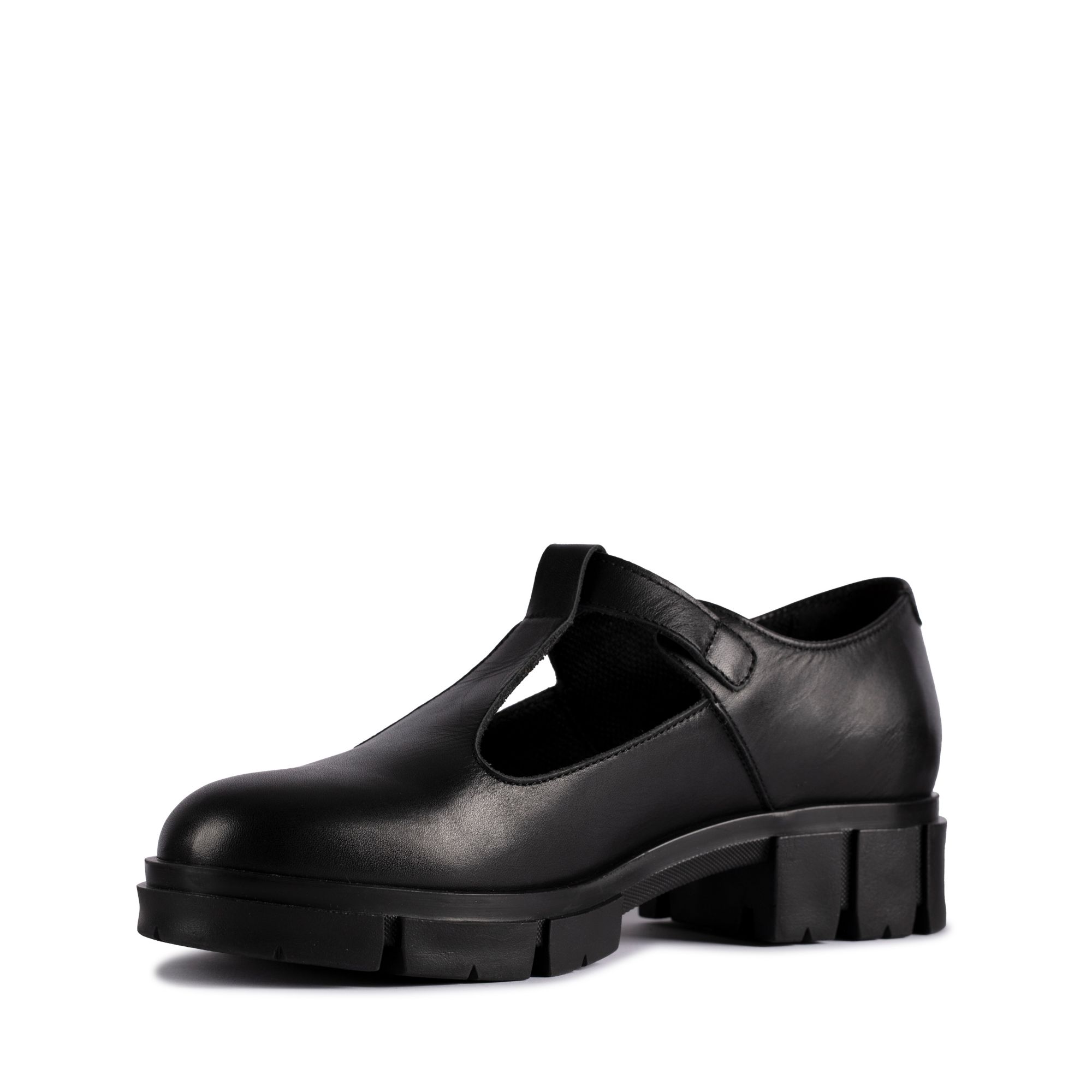 Women Teala Bar Black Leather