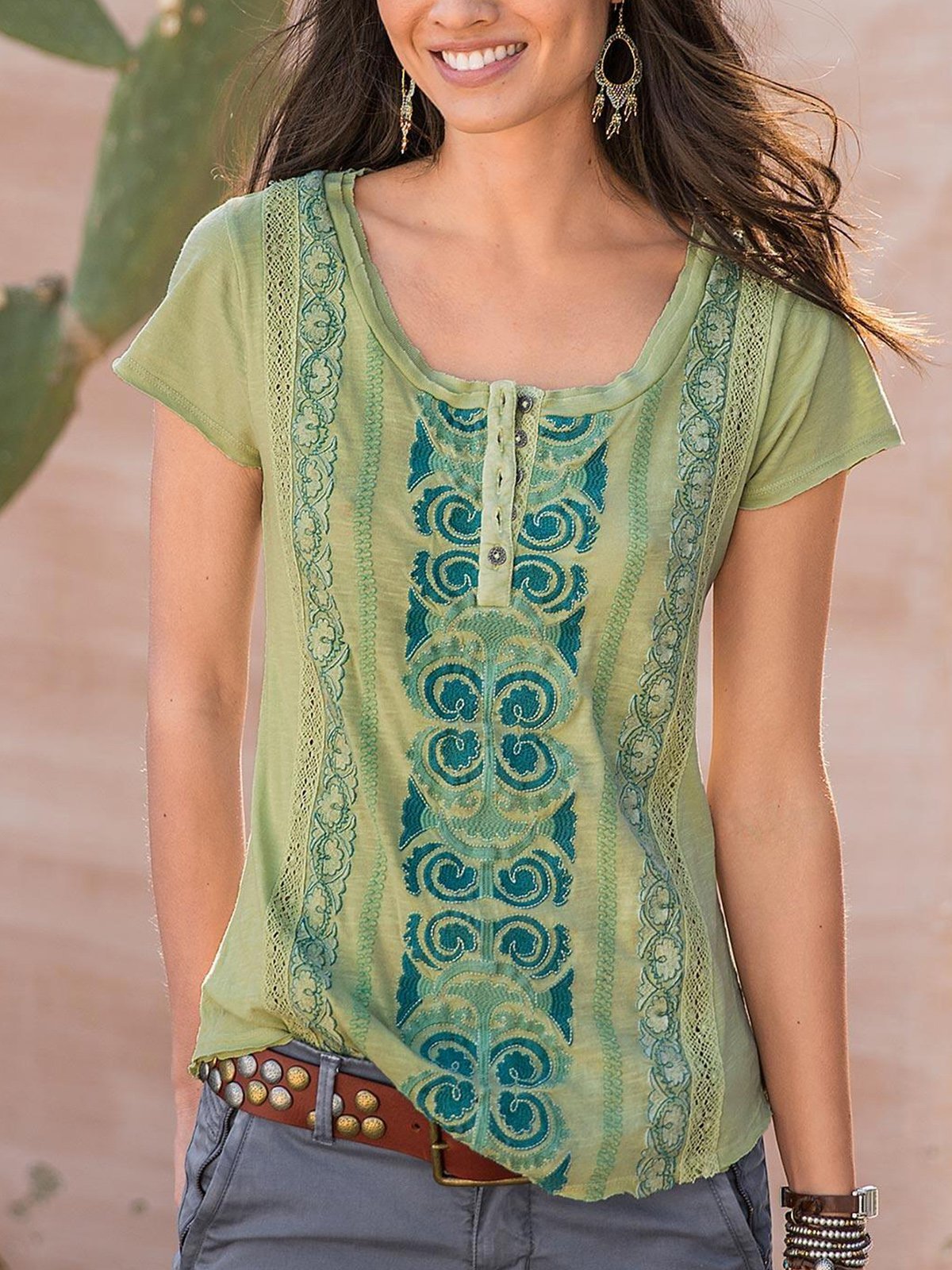 Women Short Sleeve Casual shirt Top