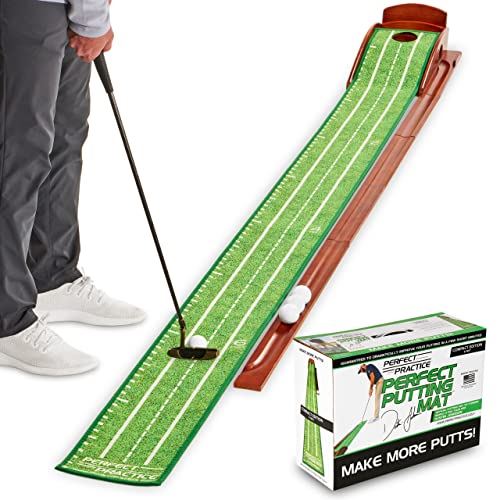 Indoor Golf Putting Mat w/ 1 Hole Training for Mini Games & Practicing at Home or Office