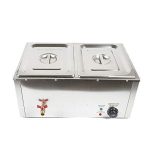 Server Electric Food Warmer 2 Pan Stainless Steel Buffet Warmer